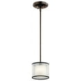 thumbnail image 1 of 43152MIZ-Kichler Lighting-Tallie - 1 light Mini Pendant - 6.25 inches tall by 6 inches wide-Mission Bronze Finish, 1 of 2