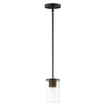 91840CDABBK Maxim Lighting Sleek - 1 Light Mini Pendant-Antique Brass/Black Finish