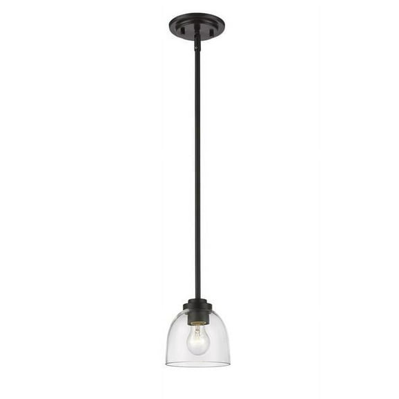 1 Light Mini Pendant In Fusion Style 6 Inches Wide By 5 Inches High-Bronze Finish Z-Lite 460Mp-Brz