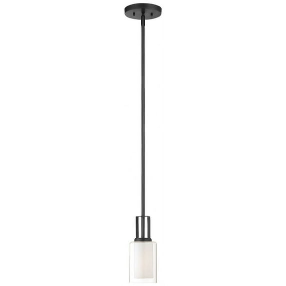 4101-66-Minka Lavery-Parsons Studio - 1 Light Mini Pendant in Transitional Style - 10 inches tall by 4.25 inches wide-Sand Coal Finish