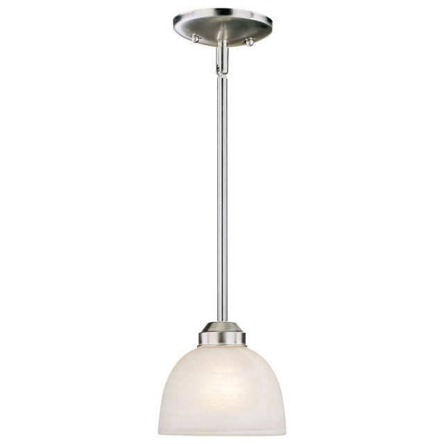 Transitional Ceiling Light 1 Light Mini Pendant In Transitional Style 5.5 Inches Tall By 6.5 ...