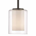 thumbnail image 1 of 1 Light Mini Pendant In Utilitarian Style 5.5 Inches Wide By 6.5 Inches High-Olde Bronze Finish Z-Lite 426Mp-Ob, 1 of 7