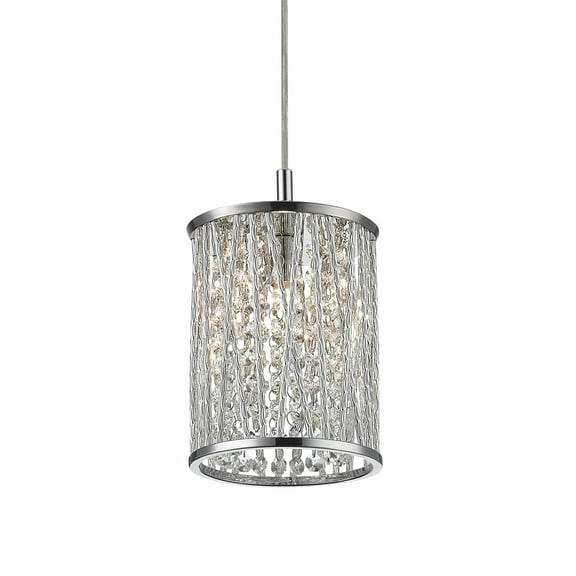 1 Light Mini Pendant In Whimsical Style 5.91 Inches Wide By 7 Inches High     -Traditional Installation Z-Lite 872Ch-Rmp