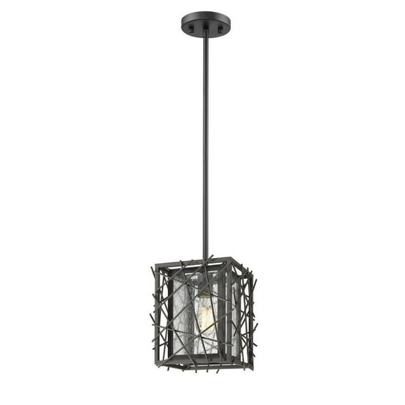 1 Light Mini Pendant in Architectural Style 8 inches Wide By 10 inches High Bailey Street Home 372-Bel-2272660