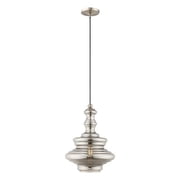 1 Light Mini Pendant in Coastal Style 12.25 inches Wide By 18.5 inches High Bailey Street Home 218-Bel-3110180