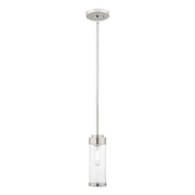 1 Light Mini Pendant in Coastal Style 5.13 inches Wide By 19 inches High-Polished Chrome Finish Bailey Street Home 218-Bel-3110356