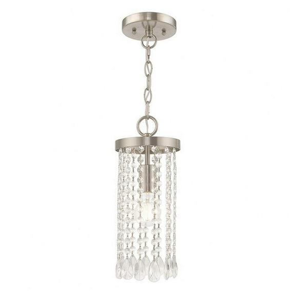 1 Light Mini Pendant in Glam Style 6 inches Wide By 14.75 inches High Bailey Street Home 218-Bel-2944767