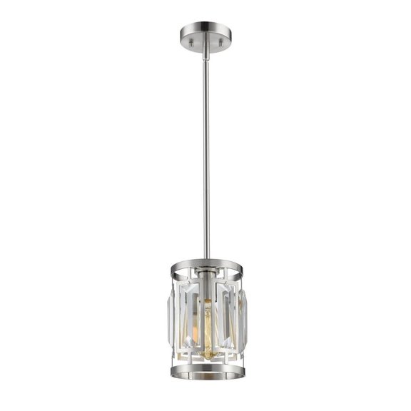 1 Light Mini Pendant in Metropolitan Style 5.5 inches Wide By 8.5 inches High Bailey Street Home 372-Bel-2568301
