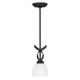 thumbnail image 1 of 1 Light Mini Pendant in New Traditional Style 6 inches Wide By 13 inches High-Black Finish Bailey Street Home 218-Bel-1119811, 1 of 1