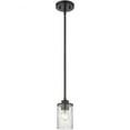 thumbnail image 1 of 1 Light Mini Pendant in Transitional Style-7.75 inches Tall and 5.25 inches Wide-Matte Black Finish Bailey Street Home 372-Bel-4652136, 1 of 1