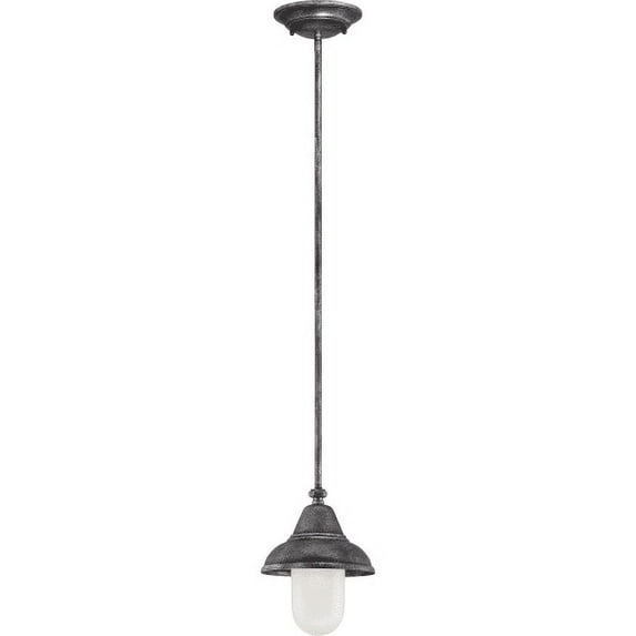 1-Light Mini Pendant with Frosted Glass Shade