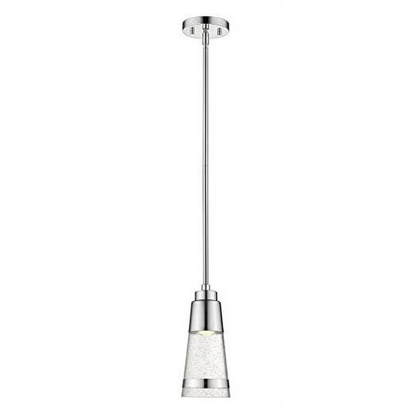 Z Lite 1922MP-CH-LED 10.7 x 4.6 in. Single Light Mini Pendant, Chrome & Seedy