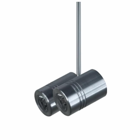 1-Light Monorail Quick Adapt Low Voltage LED Spot Light, Satin Nickel