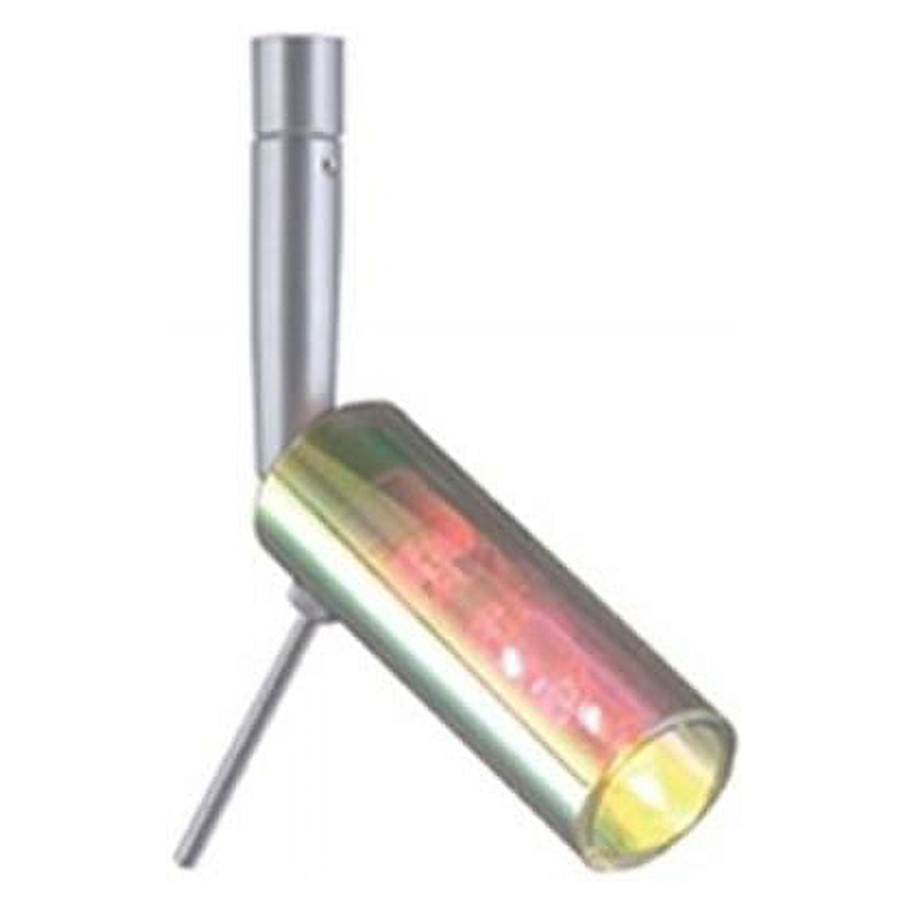 Chrome Mini-Tube Low Voltage Spot Light with Dichroic Glass Shade