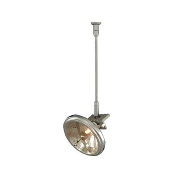 1 Light Monorail Quick Adapt Low Voltage Spot Light, Satin Nickel Finish