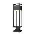 thumbnail image 1 of 1 Light Outdoor Chain Mount Hanging Lantern In Outdoor Style-16 Inches Tall And 7.5 Inches Wide Z-Lite 596Chm-Bk, 1 of 5