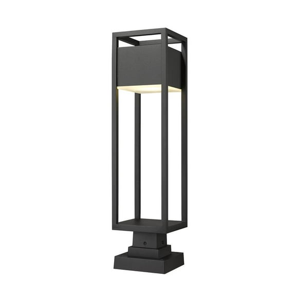 1 Light Outdoor Chain Mount Hanging Lantern In Outdoor Style-16 Inches Tall And 7.5 Inches Wide Z-Lite 596Chm-Bk