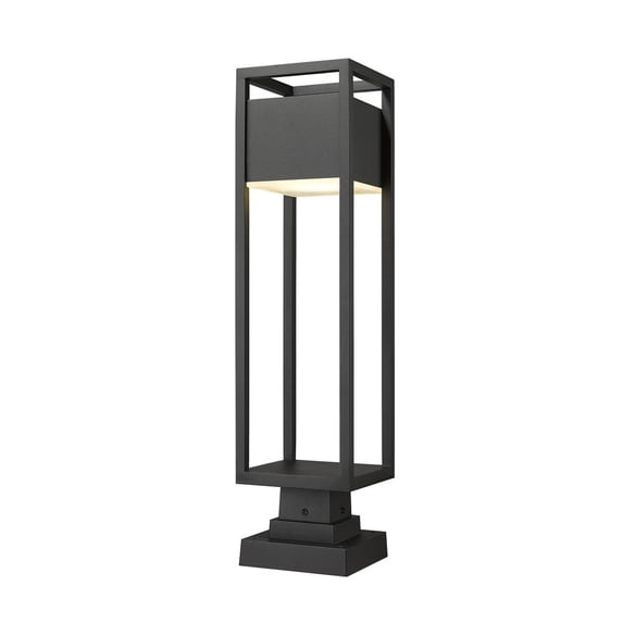 1 Light Outdoor Chain Mount Hanging Lantern In Outdoor Style-16 Inches Tall And 7.5 Inches Wide Z-Lite 596Chm-Bk