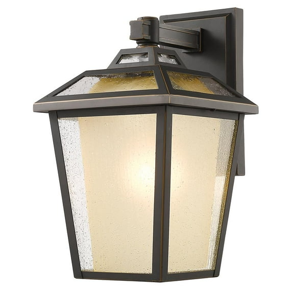 1 Light Outdoor Chain Mount Lantern In Craftsman Style 12 Inches Wide By 18.75 Inches High-Oil Rubbed Bronze Finish Z-Lite 570Chxl-Orb