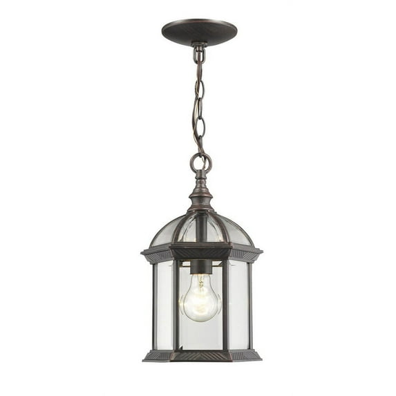 1 Light Outdoor Chain Mount Lantern In Gothic Style 8 Inches Wide By 13.75 Inches High-Rust Finish Z-Lite 563Chm-Rt