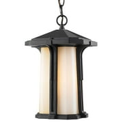 1 Light Outdoor Chain Mount Lantern In Seaside Style 9 Inches Wide By 15 Inches High Z-Lite 542Chb-Bk