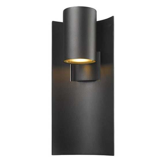 1 Light Outdoor Chain Mount Pendant In Contemporary Style-18 Inches Tall And 6.75 Inches Wide-Black Finish-Seedy Glass Color Z-Lite 592Chm-Bk