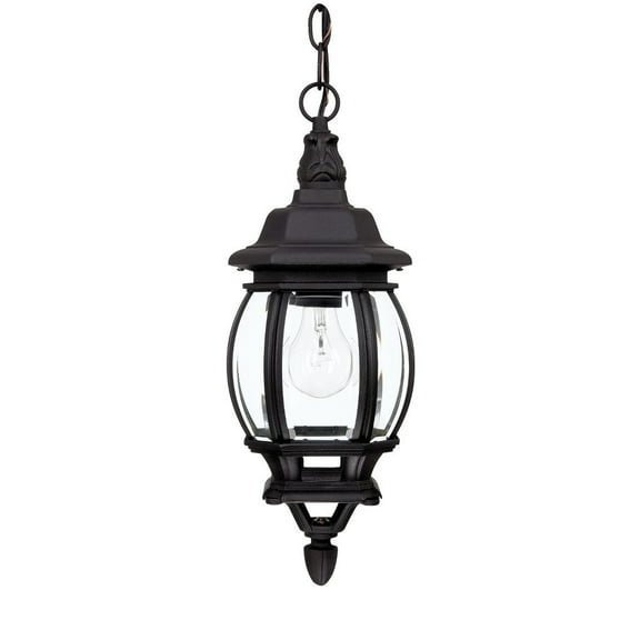 1 Light Outdoor Hanging Lantern In Traditional Style 7 High By 18 Wide Capital Lighting 9868Bk