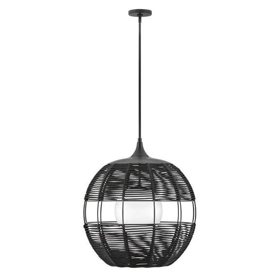 1 Light Outdoor Orb Pendant in Modern and Bohemian Style-26 inches Tall and 24.25 inches Wide Bailey Street Home 81-Bel-4614393