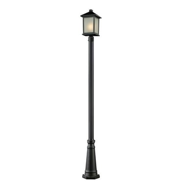 1 Light Outdoor Pier Mount-24 Inches Tall And 9.5 Inches Wide Z-Lite 522Phm-553Pm-Bk