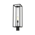 thumbnail image 1 of 1 Light Outdoor Pier Mount Lantern In Industrial Style 8 Inches Wide By 27.75 Inches High Z-Lite 584Phbr-Bk, 1 of 2
