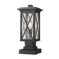 thumbnail image 1 of 1 Light Outdoor Pier Mounted Fixture Frame Finish Black, 1 of 3