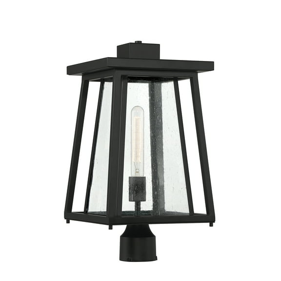 Denver 1-Light Outdoor Post Lantern in Matte Black