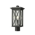 thumbnail image 1 of 1 Light Outdoor Post Mount Fixture Frame Finish Black, 1 of 3