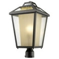 thumbnail image 1 of 1 Light Outdoor Post Mount Lantern In Craftsman Style 10 Inches Wide By 101.25 Inches High Z-Lite 570Phb-567P-Bk, 1 of 1