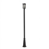 1 Light Outdoor Post Mount Lantern In Tuscan Style 10 Inches Wide By 110.5 Inches High Z-Lite 583Phmr-519P-Bk