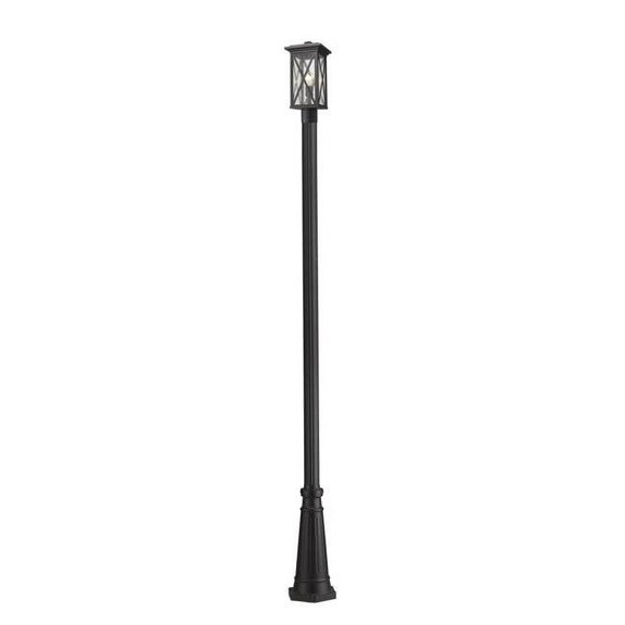 1 Light Outdoor Post Mount Lantern In Tuscan Style 10 Inches Wide By 110.5 Inches High Z-Lite 583Phmr-519P-Bk