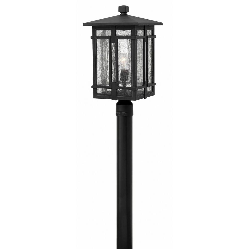 1 Light Outdoor Post Mount in Craftsman Style 11 inches Wide By 20.5 inches High-Museum Black Finish Bailey Street Home 81-Bel-2999185