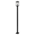 thumbnail image 1 of 1 Light Outdoor Post Mounted Fixture In Outdoor Style-111.5 Inches Tall And 9.25 Inches Wide Z-Lite 596Phms-536P-Bk, 1 of 5