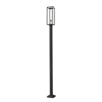 1 Light Outdoor Post Mounted Fixture In Outdoor Style-22.25 Inches Tall And 10 Inches Wide-Black Finish Z-Lite 594Phbs-Bk