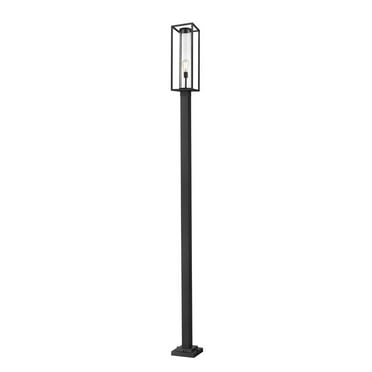 1 Light Outdoor Post Mounted Fixture In Outdoor Style-22.25 Inches Tall And 10 Inches Wide-Black Finish Z-Lite 594Phbs-Bk