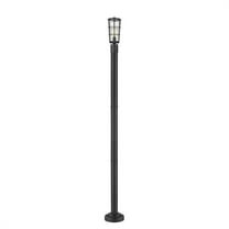 1 Light Outdoor Post Mounted Fixture In Outdoor Style-88.75 Inches Tall And 6 Inches Wide Z-Lite 591Phm-567P-Bk