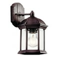 thumbnail image 1 of 1 Light Outdoor Small Wall Lantern with Traditional Inspirations 10.25 inches Tall By 6.25 inches Wide-Tannery Bronze Finish-Incandescent Lamping Type, 1 of 5
