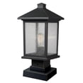 thumbnail image 1 of Z-Lite Portland 531PHMS-SQPM Outdoor Pier Mount Light, 1 of 2