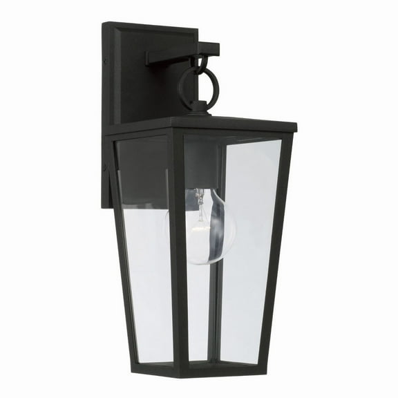 1 Light Outdoor Wall Lantern In Minimalist Style-15.5 Inches Tall And 6.25 Inches Wide Capital Lighting 948111Bk