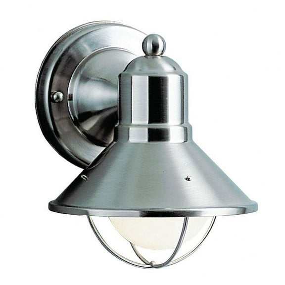 1 Light Outdoor Wall Mount 6 inches Wide-Brushed Nickel Finish Bailey Street Home 147-Bel-555537