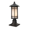 thumbnail image 1 of 1 Light Outdoor Wall Mount In Art Deco Style 6.63 Inches Wide By 14.63 Inches High Z-Lite 549M-Bk, 1 of 2