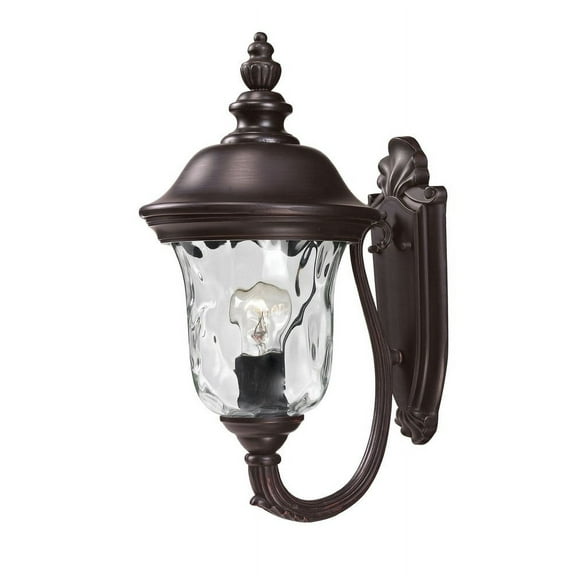 1 Light Outdoor Wall Mount In Gothic Style 8 Inches Wide By 15.75 Inches High Z-Lite 533S-Rbrz