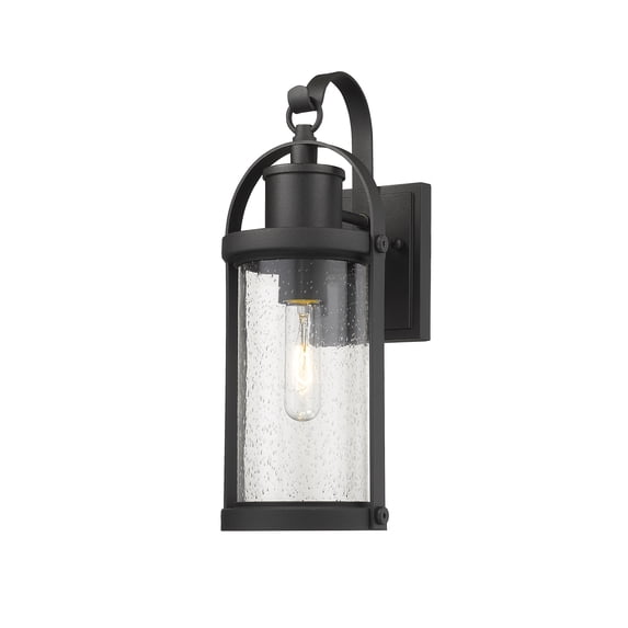1 Light Outdoor Wall Mount In Period Inspired Style 6 Inches Wide By 15.75 Inches High Z-Lite 569S-Bk