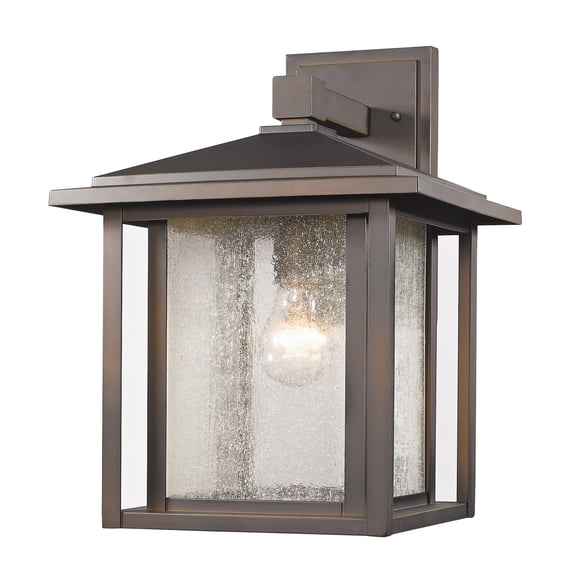 Z-Lite Aspen Outdoor Wall Lighting in Clear and Oil Rubbed Bronze