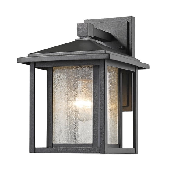 Z-Lite Aspen Outdoor Wall Lighting in Clear and Black
